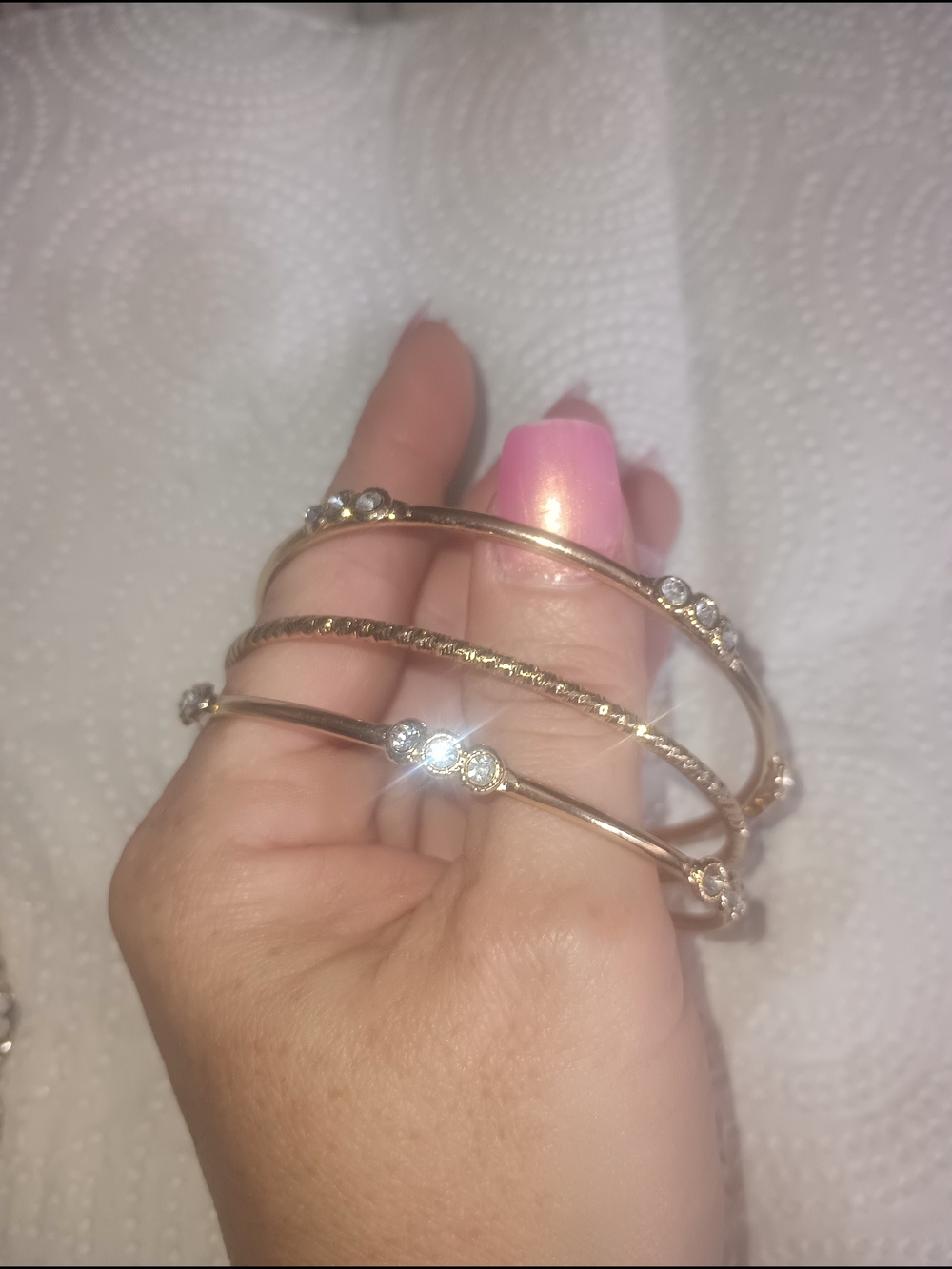 Gold-Tone Crystal Bangle Bracelet Set - Women's Jewelry